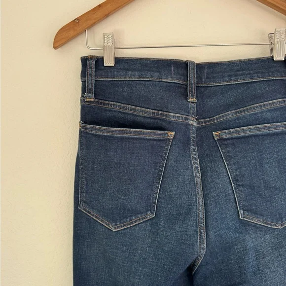 27 Tall Madewell Skinny Flare Dark Blue Flare Jeans
